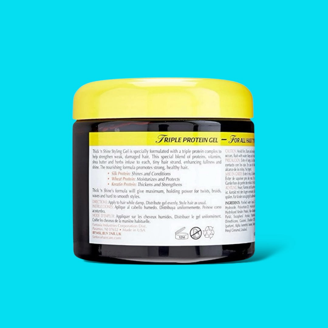 FANTASIA THICK N SHINE STAY STYLING GEL - 16 OZ