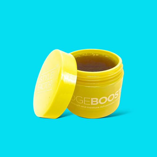 EDGE BOOSTER EXTRA STRENGTH MOISTURE RICH POMADE – THICK & COARSE HAIR – 9.46 OZ (YELLOW QUARTZ JAR)